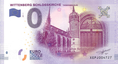 XEPJ-2017-1 WITTENBERG SCHLOSSKIRCHE THESENANSCHLAG